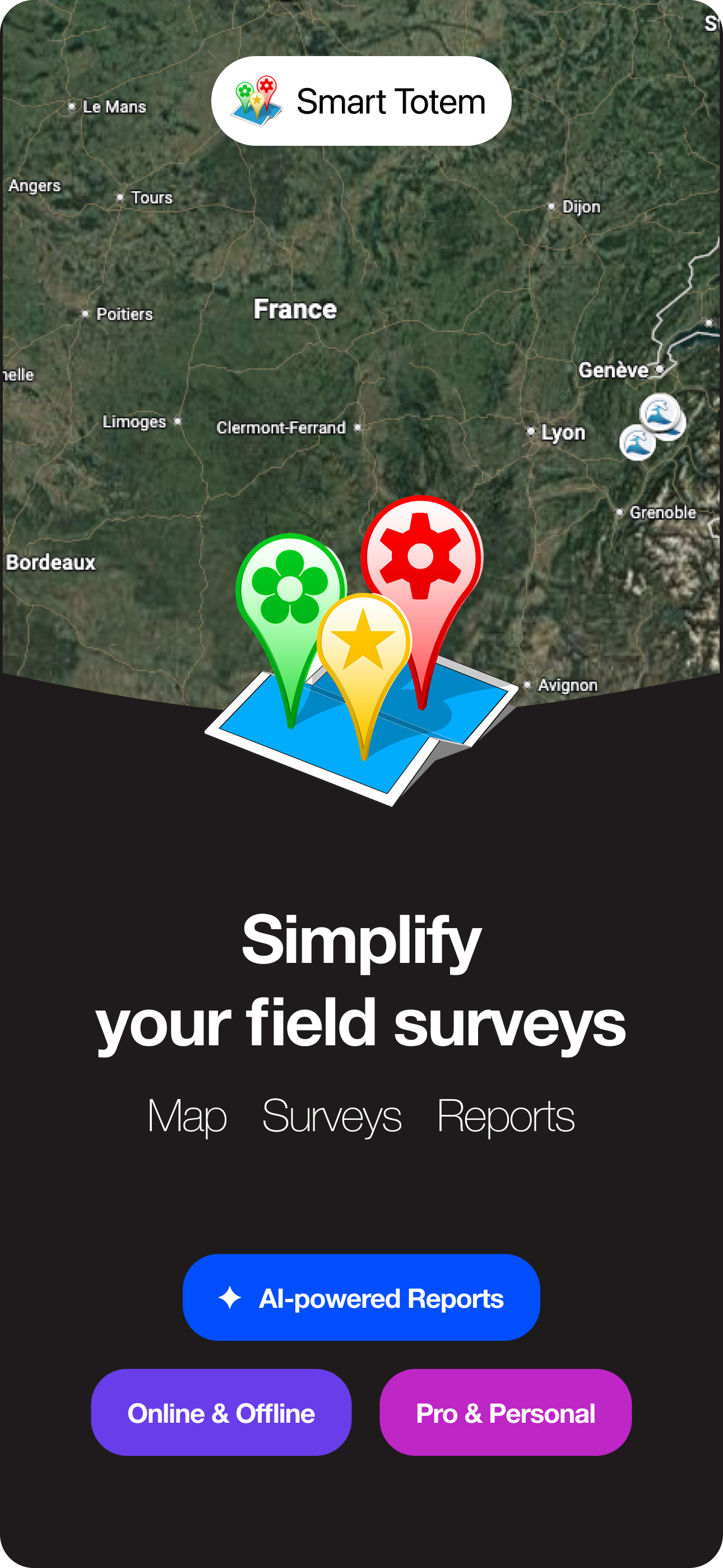 Smart Totem — plot map